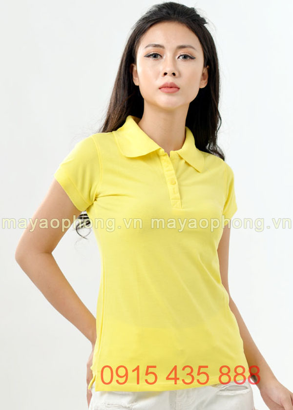 Áo phông polo nữ - Màu vàng | Ao phong polo nu - Mau vang